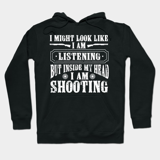 Shotgun Skeet Trap Shooting Clay Pigeon Shooting Hoodie by IngeniousMerch